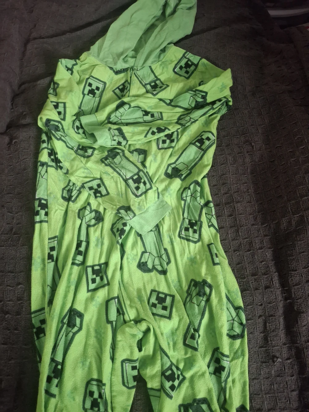 Lot Of 3 Kids Hooded Pajama Onesies Mineccraft Pokemon And Jack Skelleton